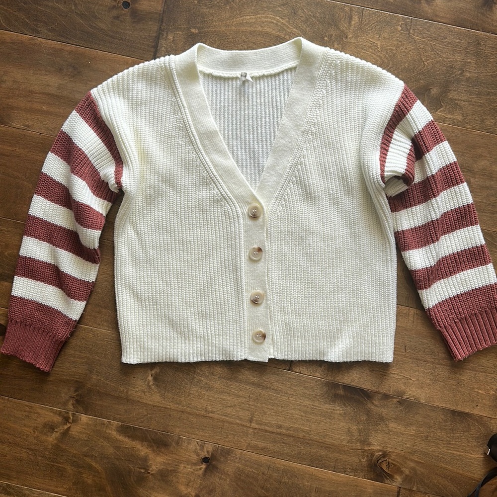Women’s Wishlist Striped Sleeve Cardigan